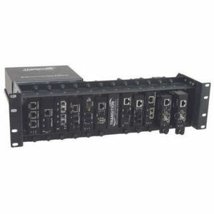 12-Slot Media Converter Rack - E-MCR-05 Ethernet Media Conv Rack Standard 12vdc E