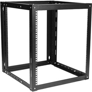 Claytek 12U 800mm Adjustable Wallmount Server Cabinet with 2U Cover Plate - For Server - 12U Rack Height31.50" Rack Depth - Wall Mountable - Black - SPCC, Steel - 145 lb Maximum Weight Capacity
