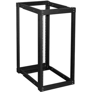 Claytek 22U 1100mm Adjustable Open Frame Server Rack with 3U Drawer - For Server - 22U Rack Height43.31" Rack Depth - Black - SPCC, Steel - 375 lb Maximum Weight Capacity