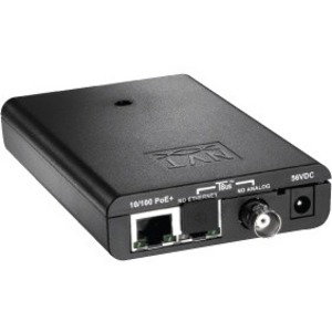 NVT Phybridge TBus Single Port PoE+ Transmitter - Network (RJ-45) - 1x PoE+ (RJ-45) Ports - Fast Ethernet - 10/100Base-T - 2.44 km - DC