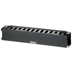PANDUIT PatchLink Horizontal Cable Manager - Cable Manager - Black - 2U Rack Height
