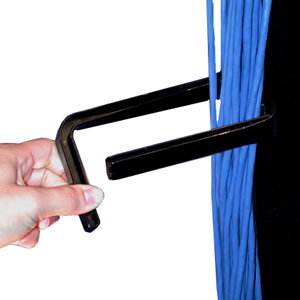 PANDUIT Vertical D-Ring - D-ring - Black - 1 Pack