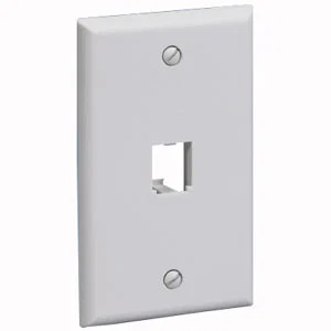 PANDUIT 1 Socket Mini-Com Classic Faceplate - 1 x Socket(s) - 1-gang - Electric Ivory
