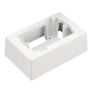 Panduit Pan-Way Low Voltage Surface Mount Box - 1-gang - Electric Ivory