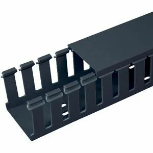 PANDUIT Panduct Type G Wide Slot Wiring Duct - Cable Duct - Black - 6 Pack
