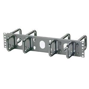 PANDUIT Open-Access Horizontal Cable Manager - Cable Manager - Black - 2U Rack Height x 19" Panel Width