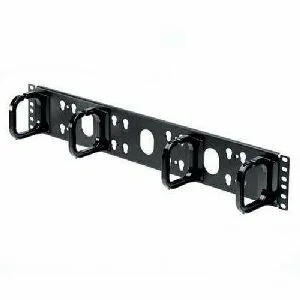 PANDUIT Open-Access Horizontal Cable Manager - Cable Manager - Black - 2U Rack Height x 19" Panel Width