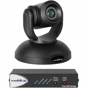 Vaddio RoboSHOT 40 UHD OneLINK Bridge Video Conferencing System - PTZ Camera & Bridge - Black - 8.6 Megapixel Interpolated - 3840 x 2160 Video - Exmor R CMOS Sensor - Auto/Manual - 30x Digital Zoom - Network (RJ-45)