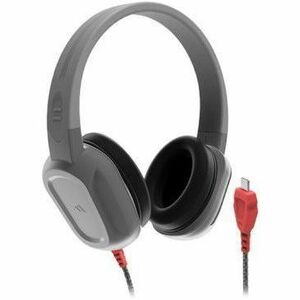 Brenthaven Rugged 2 Headphones - Stereo - USB Type C - Wired - Over-the-head, Over-the-ear - Binaural - Circumaural - 5 ft Cable - Gray