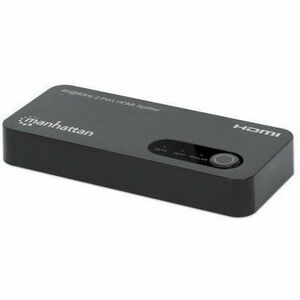 4K@60Hz 2-Port HDMI Splitter Splits One HDMI Input to Two HDMI Outputs (1x2), 18G, Micro-USB input for power, EDID Switch for Downscaling to 1080p, Black, 3 year warranty - ? Distributes a single HDMI audio/video source signal to two HDMI displays ? Resol