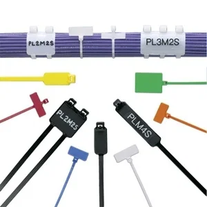 PANDUIT Pan-Ty Marker Tie - Cable Tie - Natural - 100 Pack