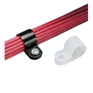 PANDUIT Heavy Duty Fixed Diameter Cable Clamp - Cable Clamp - Natural - 100 Pack