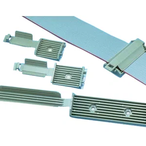PANDUIT Adhesive Backed Latching Flat Cable Holder - Cable Holder - Gray - 100 Pack