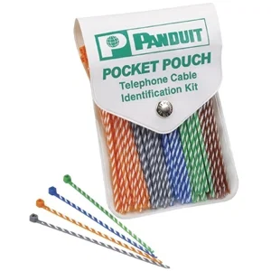 PANDUIT Pan-Ty Striped Cable Tie - Cable Tie - Red - 50 Pack