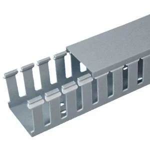 PANDUIT 6ft Panduct Type G - Wide Slot Wiring Duct - Cable Duct - Light Gray - 72" Length - 6 Pack