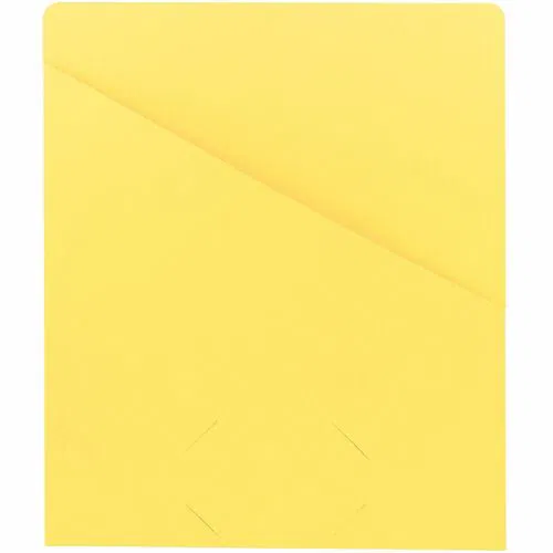 Smead File Jacket, Slash-Style, Letter 8.5" x 11", 11 pt, Yellow, 10% Recycled, 25/PK