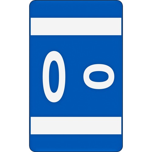 Smead Color-Coded Labels, AlphaZ, Laminated, Dark Blue, 1" W x 1 5/8" L, 10 Labels/Sheet, 100/PK