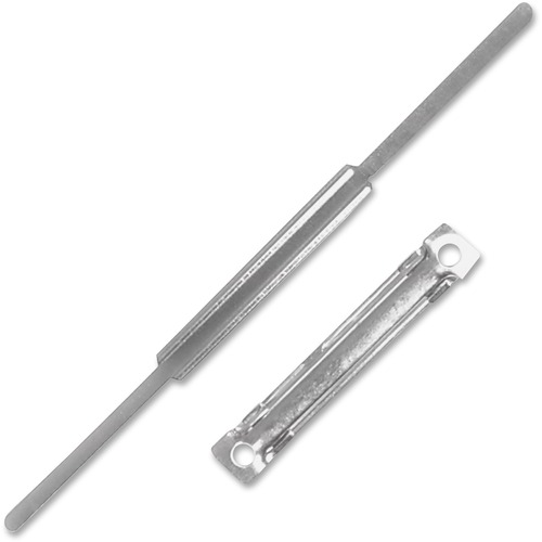 SKILCRAFT Prong Fasteners/Compressors - 2" Size Capacity - 300 Sheet Capacity - 50 / Box - Silver - Steel