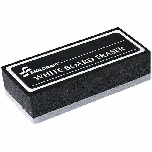 SKILCRAFT White Board Eraser - Washable - Black - 1Each