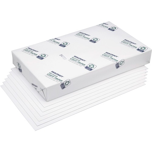SKILCRAFT Two-Sided Printing Xerographic Paper - Ledger/Tabloid - 11" x 17" - 20 lb Basis Weight - 5 / Box (500 - Acid-free, Archival-safe