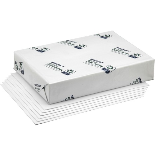SKILCRAFT Alkaline Xerographic Paper - Letter - 8 1/2" x 11" - 20 lb Basis Weight - 5000 / Box - Acid-free, Archival-safe