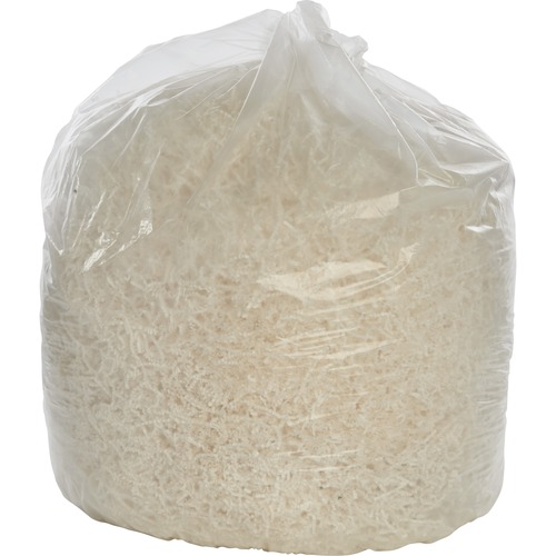 SKILCRAFT Medium Duty Plastic Trash Bag - 33 gal Capacity - 33" Width x 39" Length - Low Density - Clear - Plastic - 1/Box - Office Waste