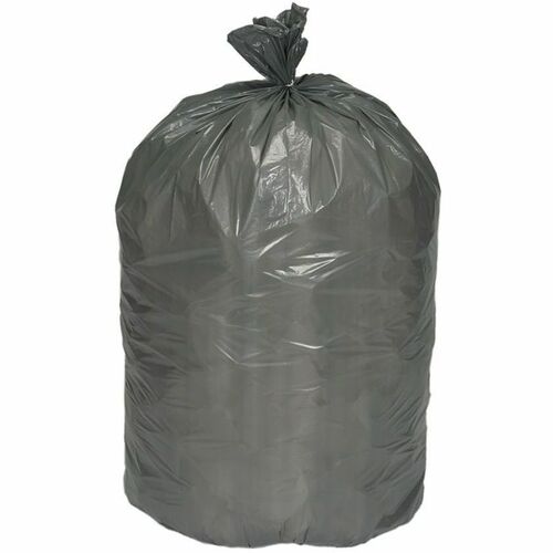 SKILCRAFT Heavy-duty Linear Low Density Trash Can Liner - 60 gal/75 lb Capacity - 38" Width x 58" Length - 1.10 mil (28 Micron) Thickness - Low Density - Gray - 100/Box