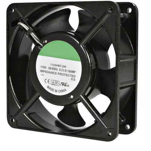 Star Tech.com 120mm Axial Rack Muffin Fan for Server Cabinet - 115V - AC Cooling - Low Noise & Quiet PC Computer Case Fan - Increase airflow in your server rack or cabinet to extend equipment life - rack fan - rack cooling fan - server rack fan -server co