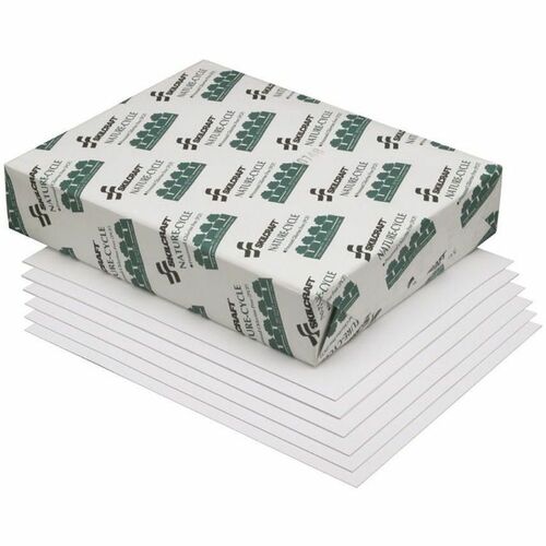 SKILCRAFT Nature-Cycle Copy Paper - 92 Brightness - Letter - 8 1/2" x 11" - 10 / Box (500 - Acid-free, Chlorine-free