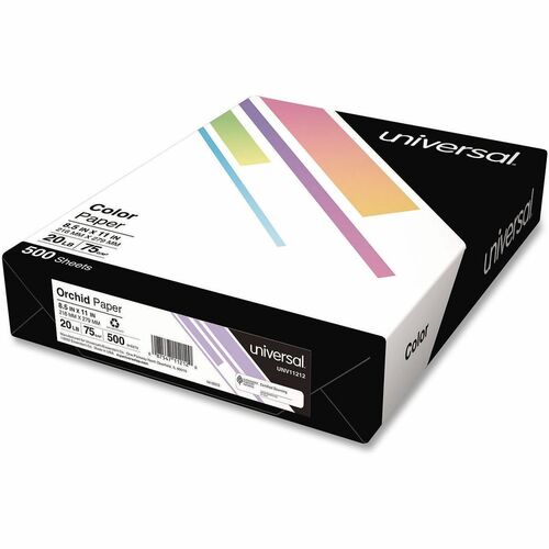Universal Copy Paper, Deluxe, 8.5" x 11", 20 lb Bond, Orchid, 500/Ream