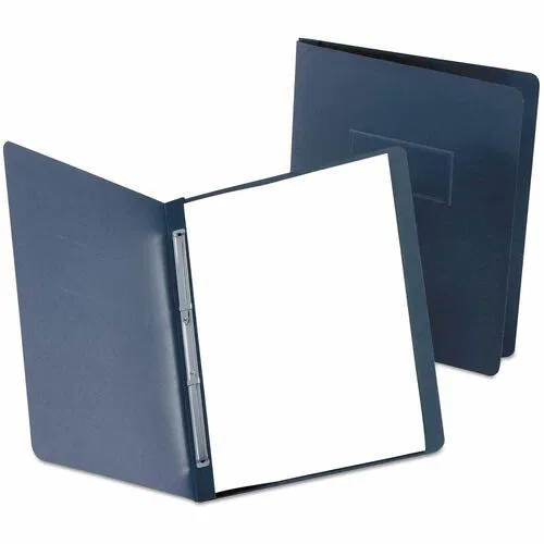 TOPS Presslock Letter Report Cover - 8 1/2" x 11" - 500 Sheets Capacity - 2 x Prong Fastener - 3" for Folder - Black - Flexible, Embossed - 0% Fiber Recycled - 25 / Box