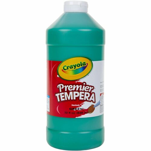 Crayola Premier Tempera Paint, 2 lb, Green, Nontoxic, One-Coat Coverage