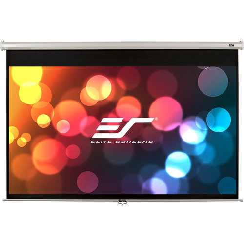 Elite Screens Manual Series - 120-INCH 16:9, Pull Down Manual Projector Screen with AUTO LOCK, Movie Home Theater 8K / 4K Ultra HD 3D Ready, 2-YEAR WARRANTY , M120XWH2-E24"