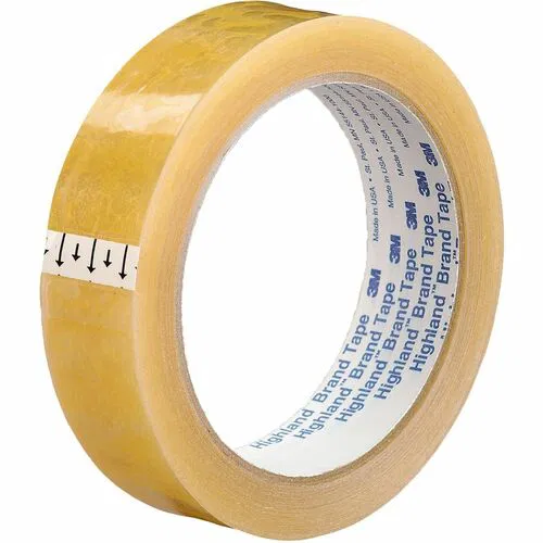 3M Highland Transparent Tape - 72 yd Length x 1" Width - Clear - Polypropylene Film - Polypropylene Backing - For Packing - 12 / Carton