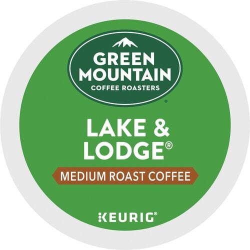 Green Mountain Coffee Roasters, Coffee, Lake & Lodge, Medium Roast K-Cup Pods, Regular, for Keurig Brewer, 24/Box