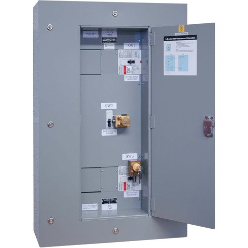 Tripp Lite 3-Breaker Maintenance Bypass Panel for 60kVA UPS S3M50K S3M60K SV60K and SU60K - 110 V AC, 220 V AC - TAA Compliant