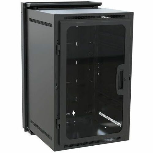 Middle Atlantic DWR Series Pivoting Wall Rack - 18 RU - 18U Rack Height - Wall Mountable - Black - Plexiglas - 250 lb Maximum Weight Capacity