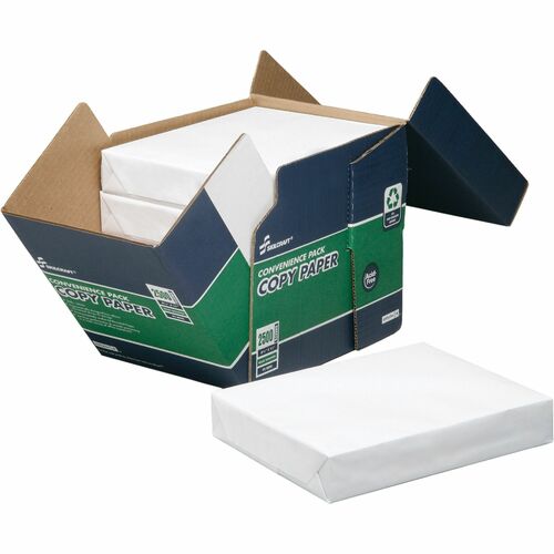 SKILCRAFT Xerographic Copying Paper - 92 Brightness - Letter - 8 1/2" x 11" - 20 lb Basis Weight - 2500 / Box - Chlorine-free