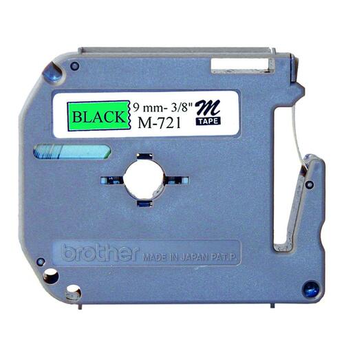 Brother P-Touch M721 Non-Laminated Tape Cartridge - 3/8" - Direct Thermal - Green - 1