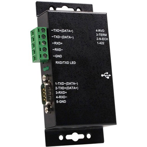 StarTech.com USB serial adapter - RS422 - RS485 - Industrial - serial - 1 port - Add an R422/485 serial port to your laptop or desktop computer through USB - USB to Serial - usb to rs485 - USB to DB9 - usb to rs422 - USB to serial Adapter