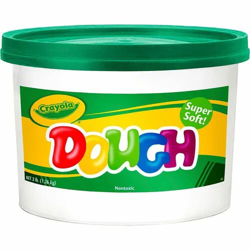 Crayola Super Soft Dough, Green, Reusable, Airtight Storage Bucket, AP Nontoxic