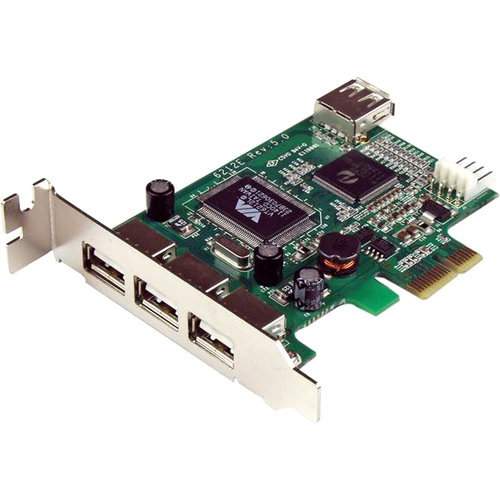 StarTech.com 4-port PCI Express LP USB Adapter Card - Add 4 USB 2.0 ports to your low profile/small form factor computer through a PCI Express expansion slot - pci express usb 2.0 card - pci-e usb 2.0 card - pcie usb 2.0 card