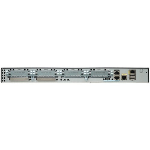 Cisco 2901 Integrated Services Router - 4 x HWIC, 2 x PVDM, 1 x Services Module, 2 x CompactFlash (CF) Card - 2 x 10/100/1000Base-T WAN