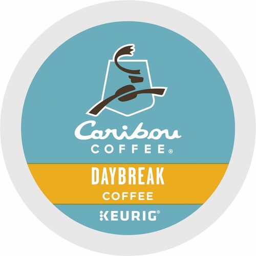 Caribou Coffee Daybreak K-Cup Coffee, Light Roast, for Keurig Brewers, 24/Box