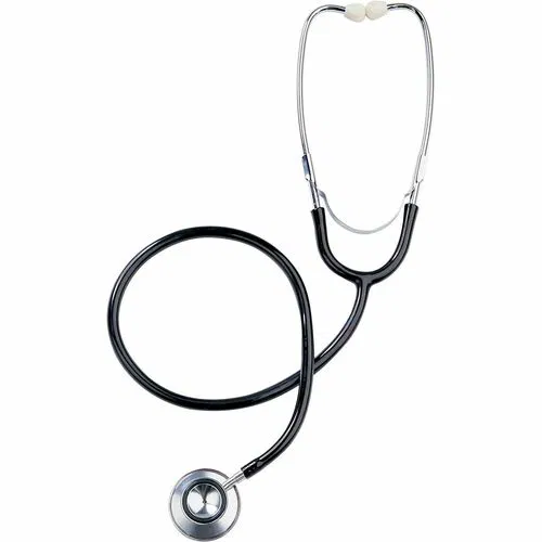 Medline, Dual-Head Stethoscope, 22" Tubing, Latex-Free, Black