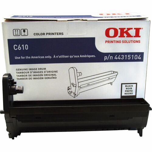 Oki 44315101/02/03/04 Image Drum - LED Print Technology - 20000 Pages - Black - 1 Each