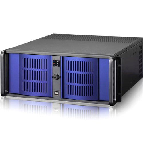 iStarUSA D-400 Rackmount Ecnlosure - Rack-mountable - Blue - 4U - 7 x Bay - 350 W - ATX, Micro ATX Motherboard Supported - 3 x Fan(s) Supported - 4 x External 5.25" Bay - 1 x External 3.5" Bay - 2 x Internal 3.5" Bay - 7x Slot(s) - 2 x USB(s)
