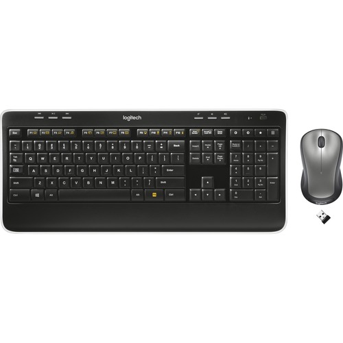 Logitech MK520, Keyboard and Mouse Combo, Wireless RF, Full-Size Keyboard, Optical Mouse, Unifying Receiver, Windows ChromeOS PC