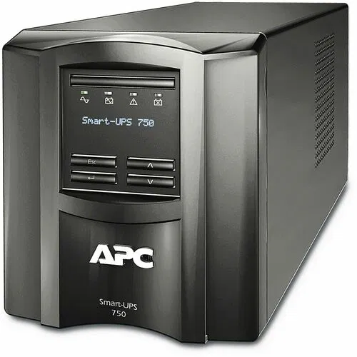APC by Schneider Electric SMT750I Line-Interactive UPS, Smart-UPS Tower, 750 VA/500 W, 230V Pure Sine Wave, 6 IEC C13 + 2 IEC Jumpers, USB