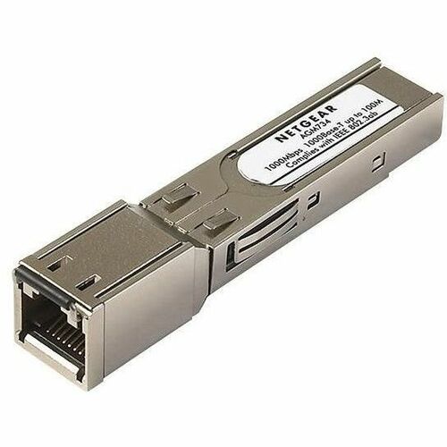 Netgear AGM734 SFP (mini-GBIC) Module - 1 x RJ-45 1000Base-T LAN